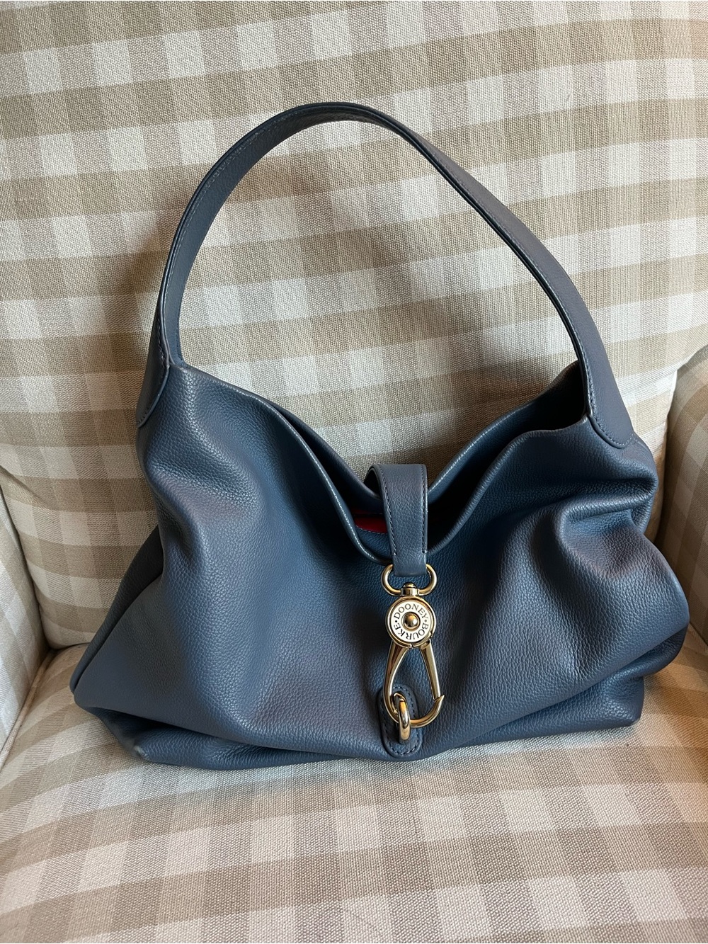 Dooney & Bourke Pebble Grain Logo Lock Sac Bag - Picture 3 of 11